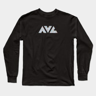 AVL Asheville NC, triangle design with fish Long Sleeve T-Shirt